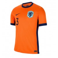 Netherlands Matthijs de Ligt #3 Replica Home Shirt Euro 2024 Short Sleeve